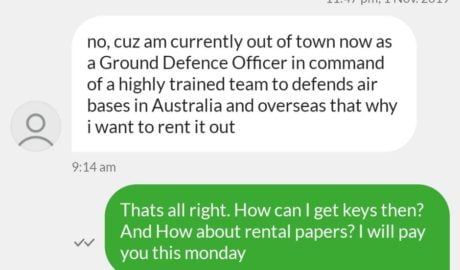 Gumtree ad