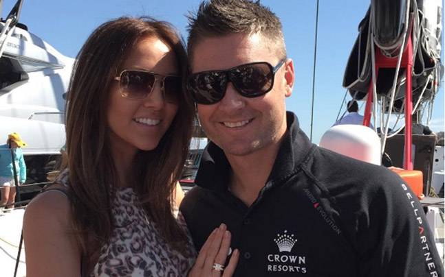 Michael Clarke and his wife, Kyly
