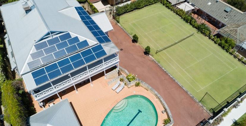 tennis courts