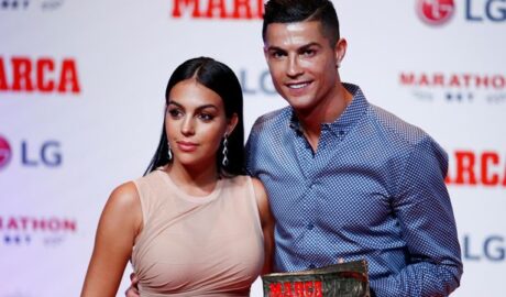 Cristiano Ronaldo and his girlfriend Georgina Rodriguez 