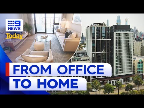Empty office buildings