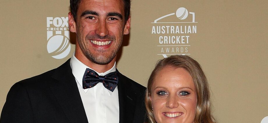 Alyssa Healy and Mitchell Starc
