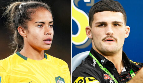 Nathan Cleary and Mary Fowler