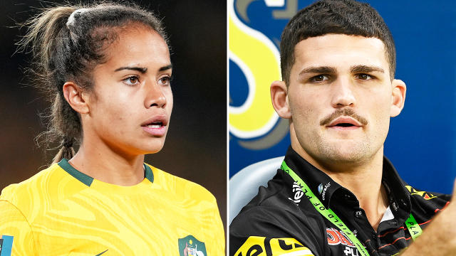 Nathan Cleary and Mary Fowler