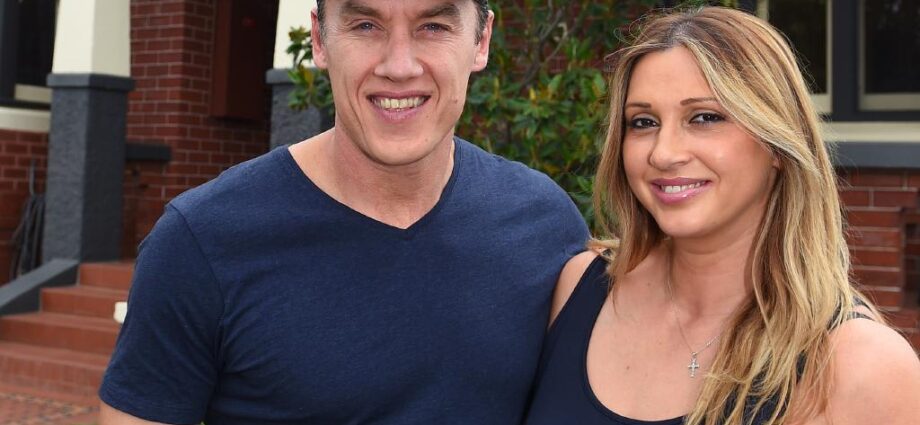 AFL legend Anthony 'Kouta' Koutoufides and his wife Susie