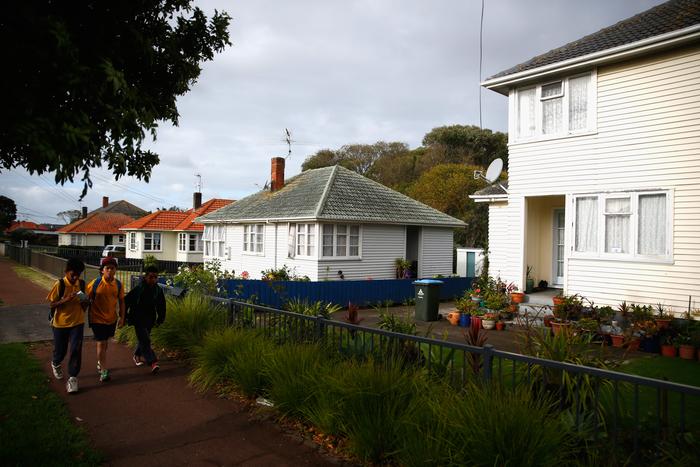 AUCKLAND, NEW ZEALAND - APRIL 30:  State housing is pictured in Panmure ahead of the New Zealand Budget release on April 30, 2015 in Auckland, New Zealand. The Government today announced it is handing over the ownership of about 2800 Tamaki state homes to the Tamaki Redevelopment Company and housing is once again expected to feature when New Zealand's  Minister of Finance Bill English presents the 2015 Budget on 21 May 2015.  (Photo by Phil Walter/Getty Images)