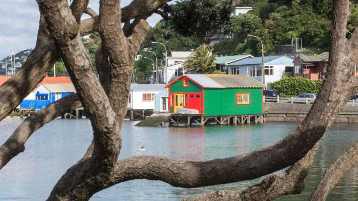 Evans Bay boat shed