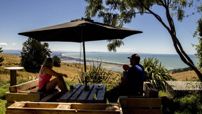 The cafe is on the Summit Rd above Mt Pleasant