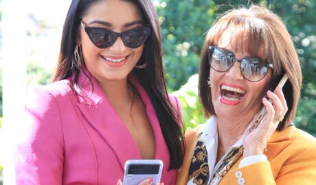 Former Miss Universe New Zealand Holly Cassidy and her grandmother Cheryl Whiting