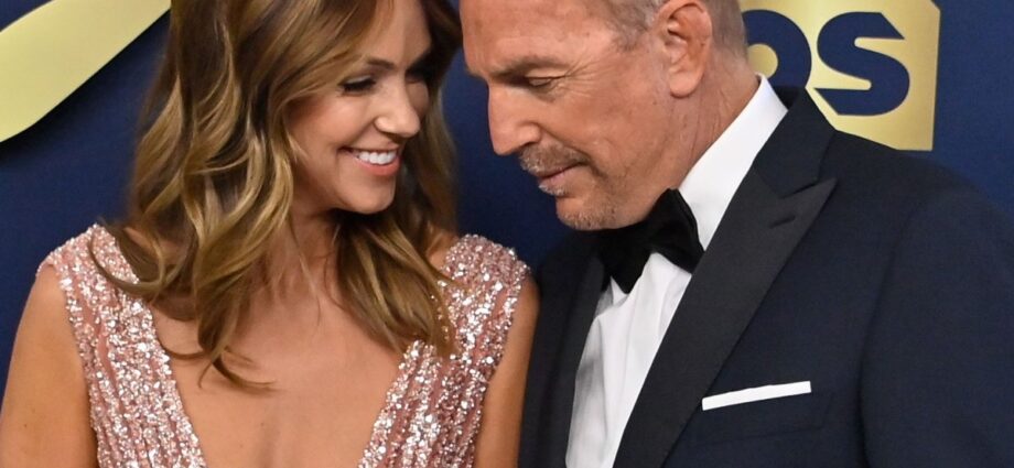 Kevin Costner and the estranged wife Christine Baumgartner