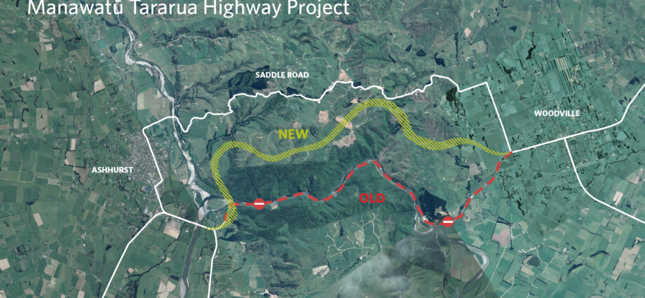 Te Ahu and Turanga: Manawatū Turanga Highway map