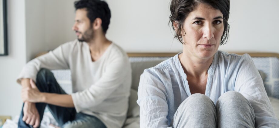 Husband and wife having an argument