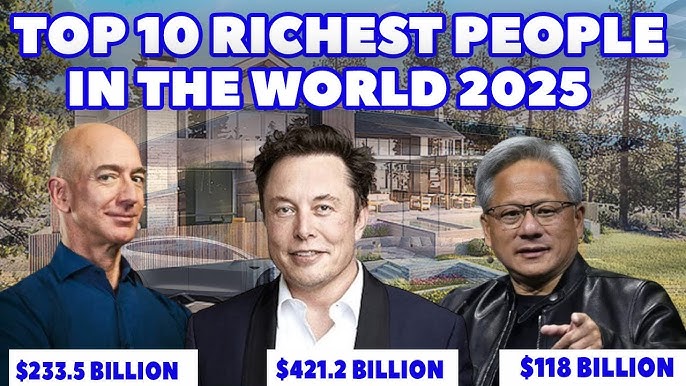 The top 10 richest people in the world in 2025