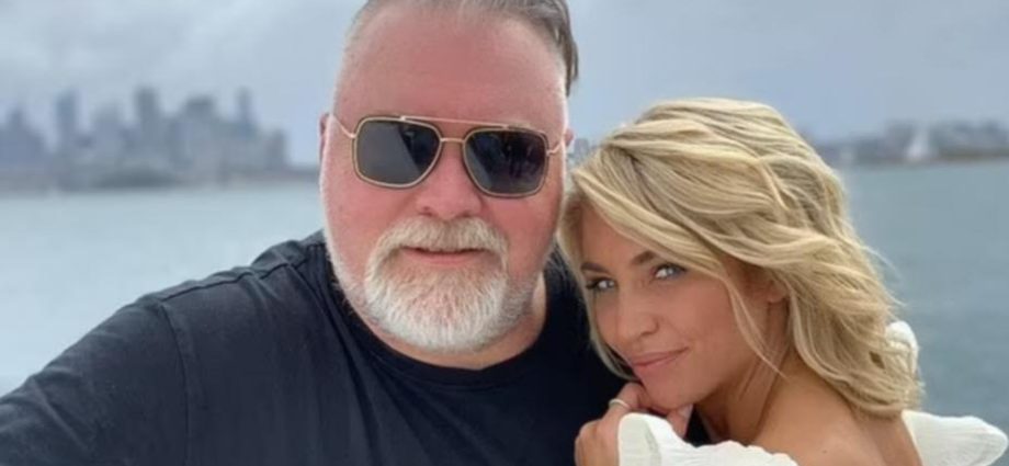 Radio King Kyle Sandilands and his wife, Tegan Kynaston